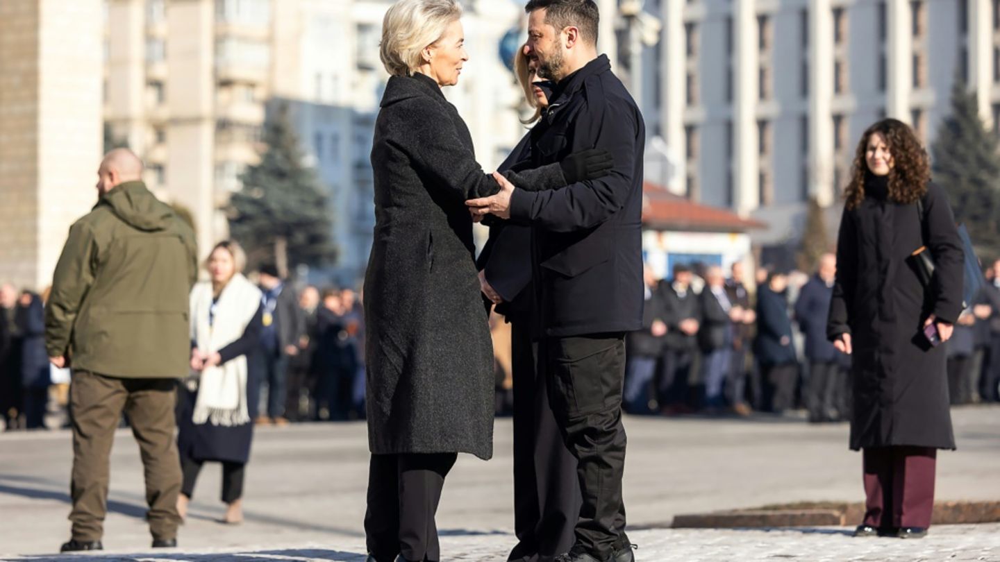 Ursula von der Leyen und Wolodymyr Selenskyj