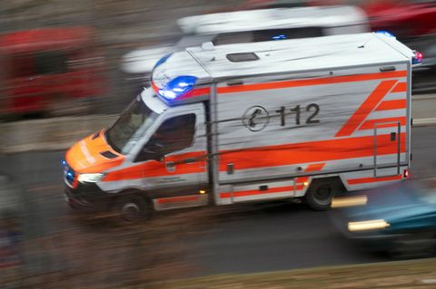Ein Rettungswagen im Einsatz