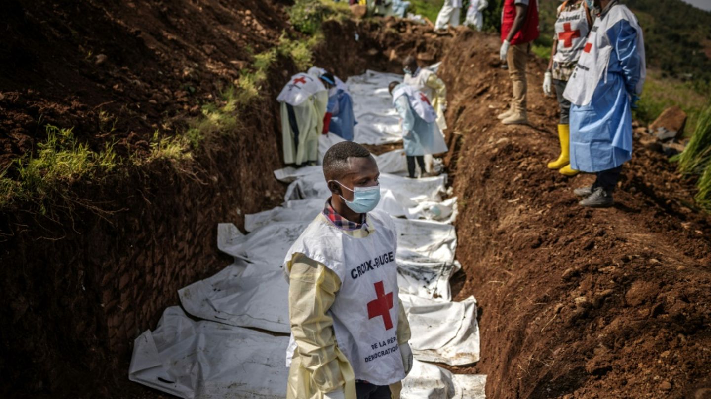 Massengrab in Goma