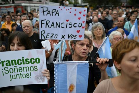 Messe für den Papst in Buenos Aires