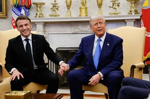 Emmanuel Macron und Donald Trump