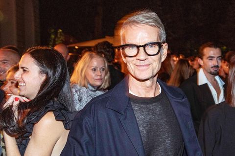 Alexander Werz bei der Fashion Week in Mailand