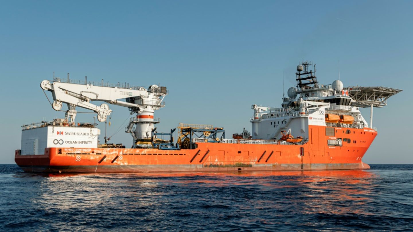 Undatiertes Foto eines Ocean-Infinity-Schiffs