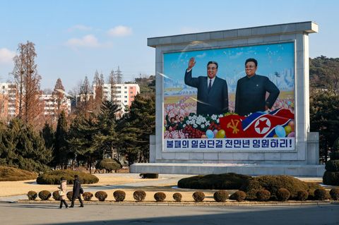 Nordkorea Führerbildnis