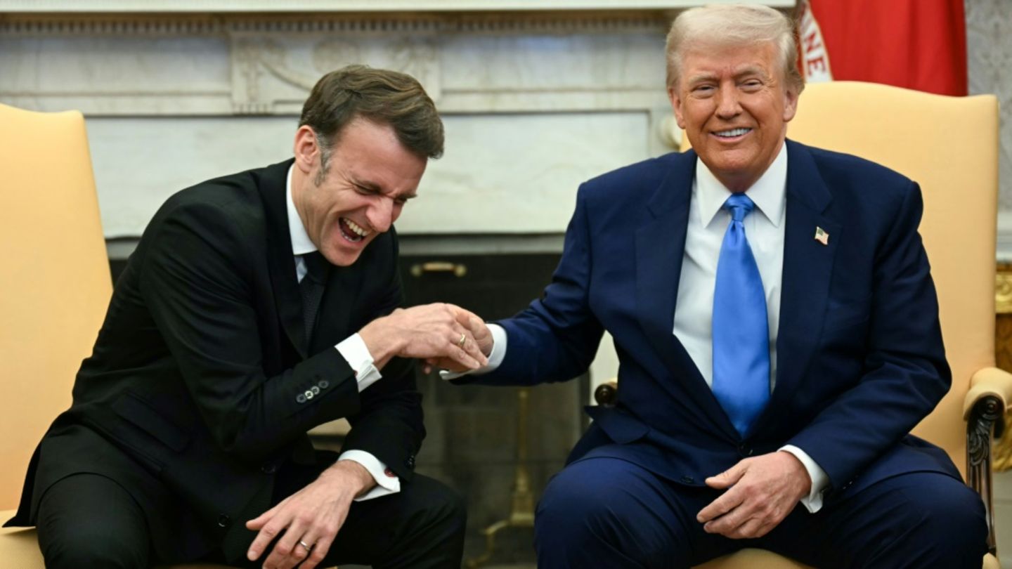 Macron und Trump im Oval Office