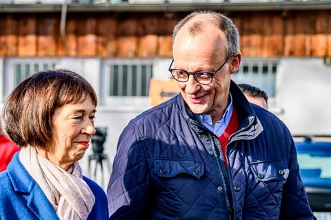 Charlotte und Friedrich Merz am Wahlsonntag