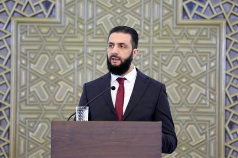 Der syrische Übergangspräsident Ahmed al-Scharaa