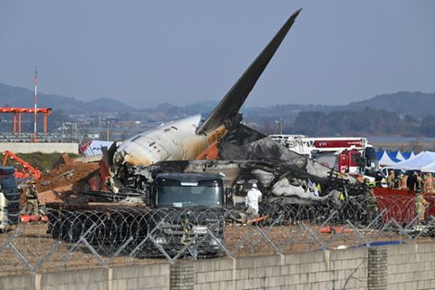 Wrack von Jeju-Air-Maschine in Südkorea