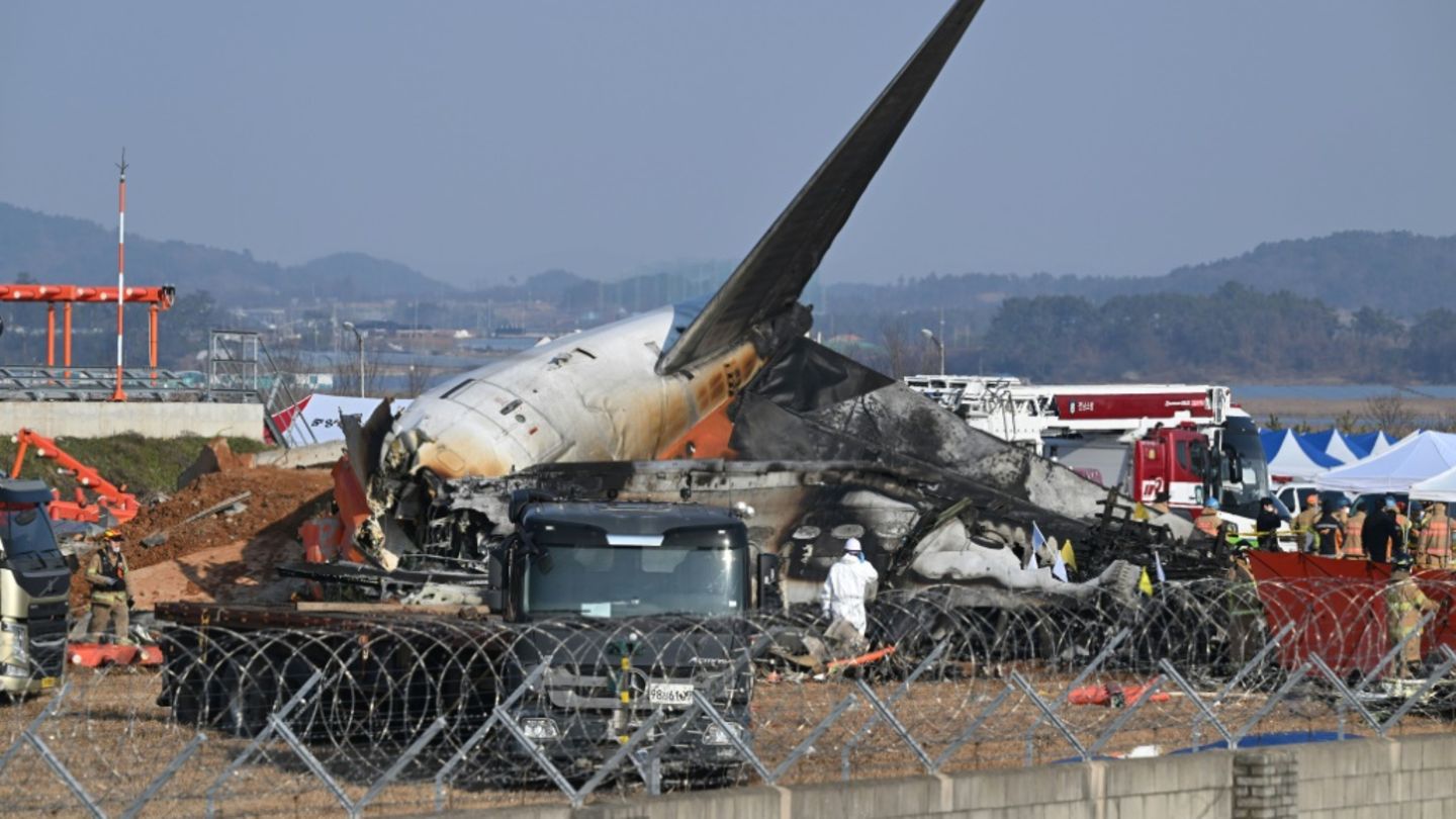Wrack von Jeju-Air-Maschine in Südkorea