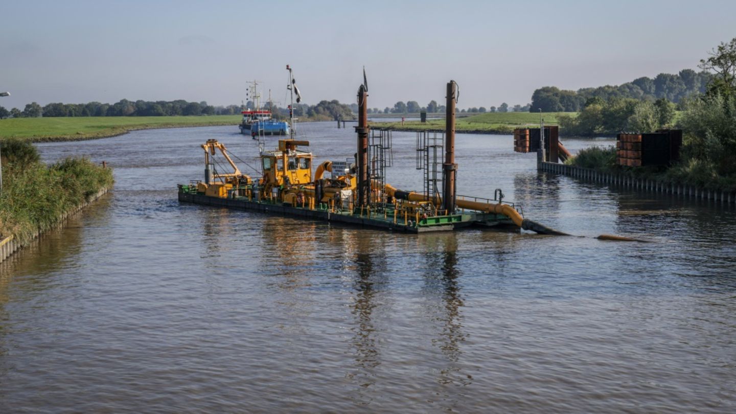 Die Ems bei Papenburg.