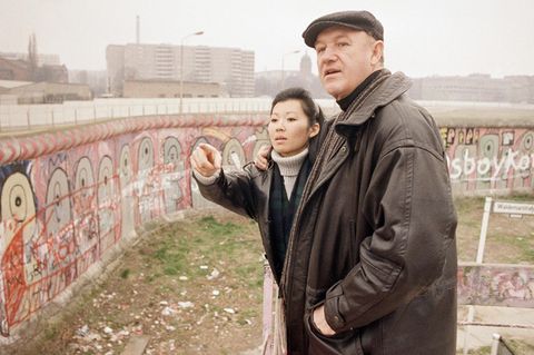Der amerikanische Schauspieler Gene Hackman und seine Frau Betsy Arakawa halten sich im März 1989 für die Dreharbeiten zu seinem neuen Film in West-Berlin auf