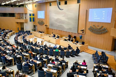Schwedisches Parlament in Stockholm