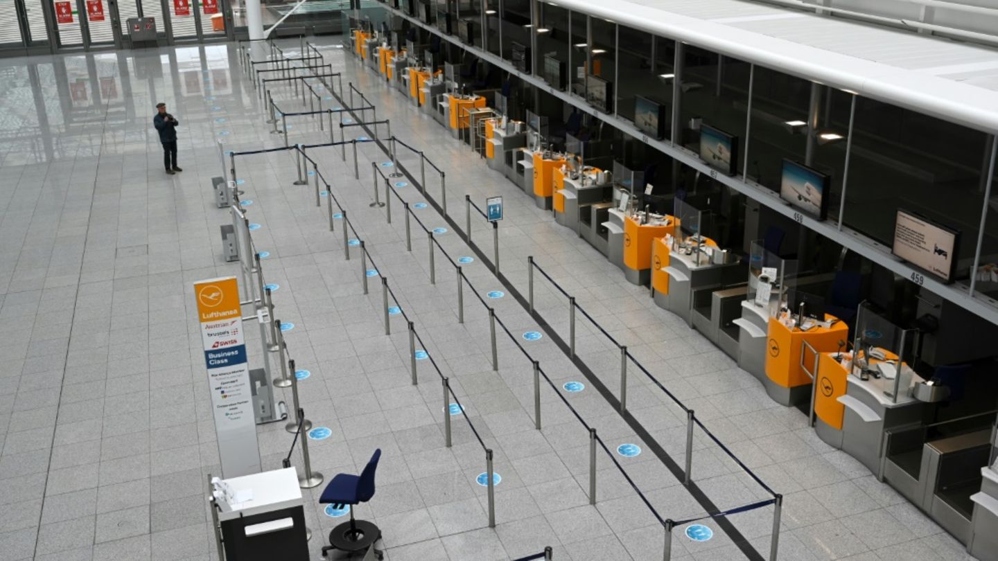 Flughafen München bei einem früheren Streik