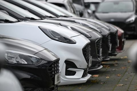 Geparkte Autos