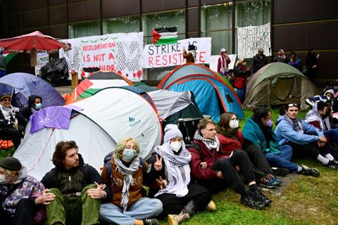 Pro-Palästinensisches Protestcamp an der FU Berlin