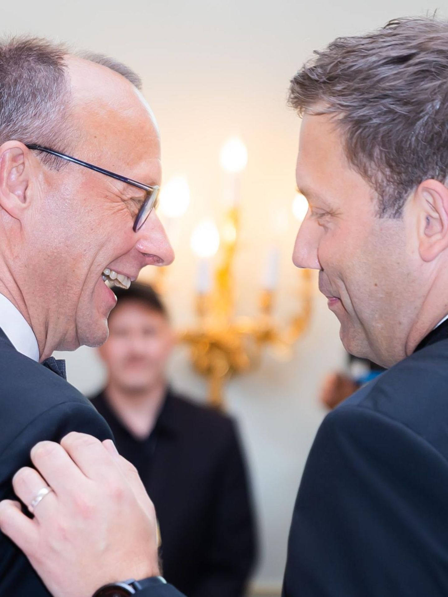 CDU-Chef Friedrich Merz (l.) und der SPD-Vorsitzende Lars Klingbeil