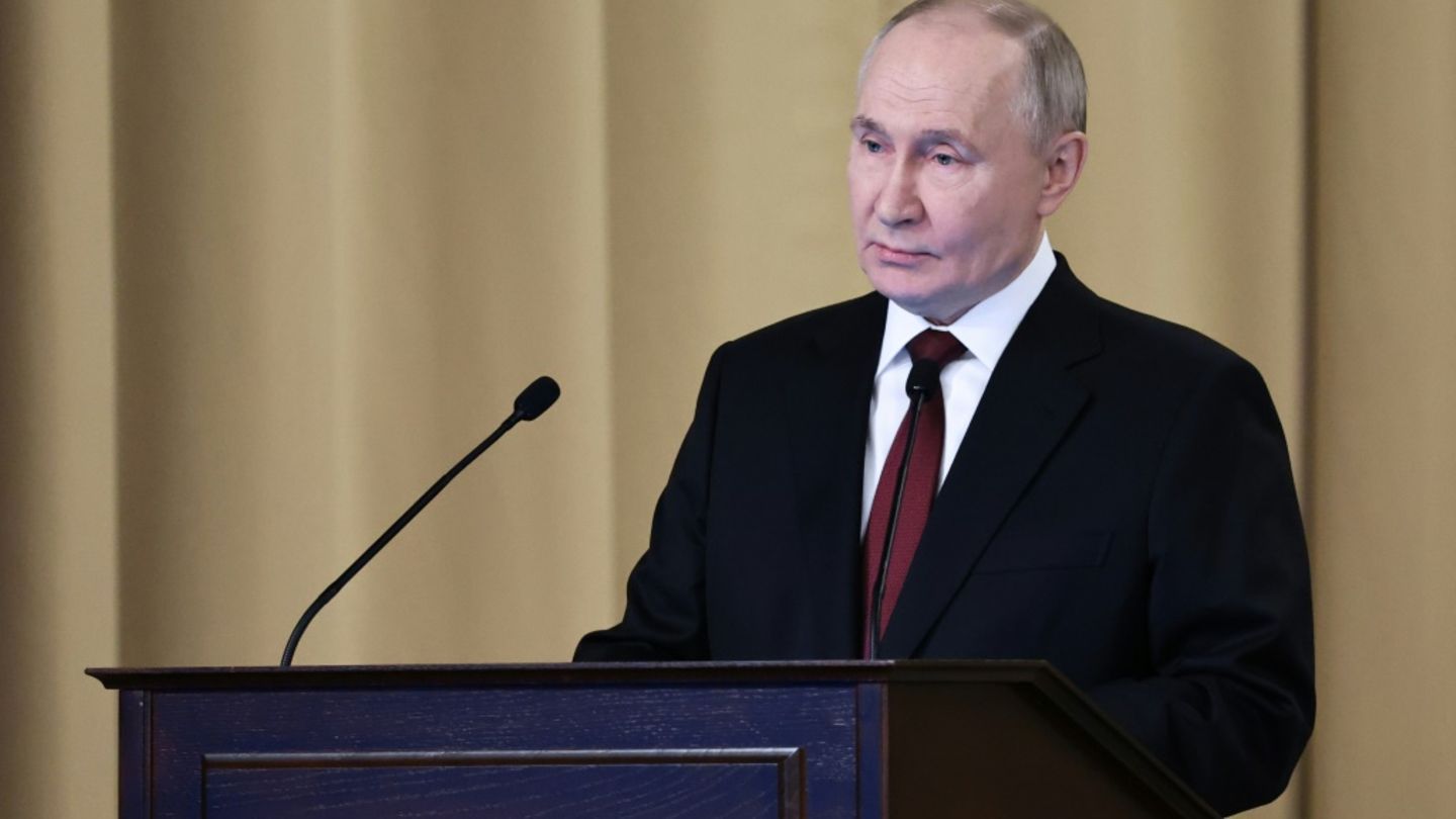 Russland Präsident Putin bei FSB-Treffen