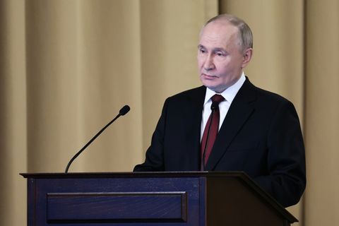 Russland Präsident Putin bei FSB-Treffen