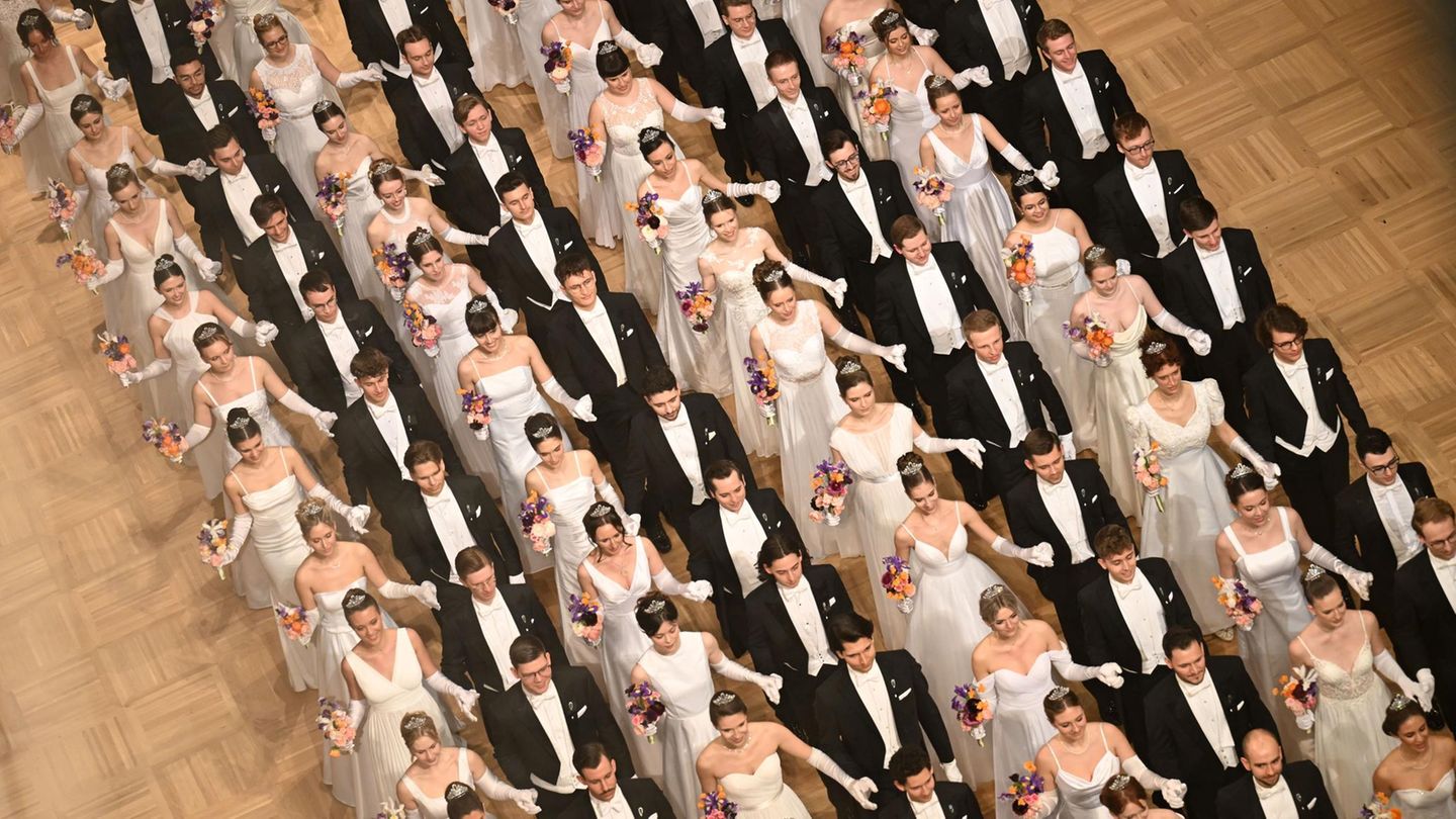 Eröffnungskomitee auf dem Wiener Opernball Eröffnungskomitee auf dem Wiener Opernball