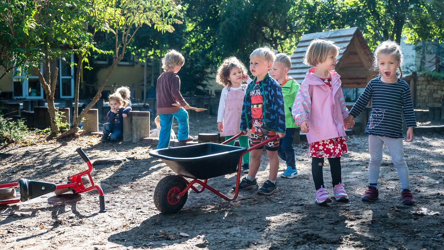 Kita-Petion Kita-Petion: Kinder spielen draußen