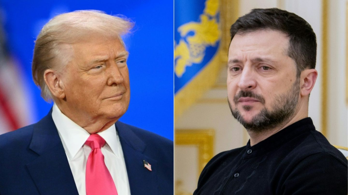 Trump (l.) und Selenskyj