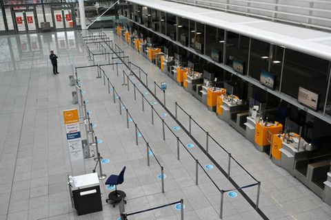Flughafen München bei einem früheren Streik