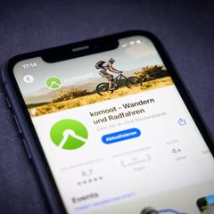 Komoot-App im Apple-App-Store