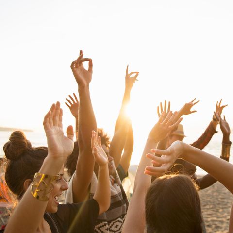 Ein Festival am Strand