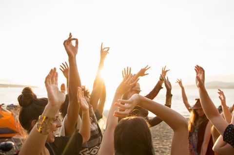 Ein Festival am Strand