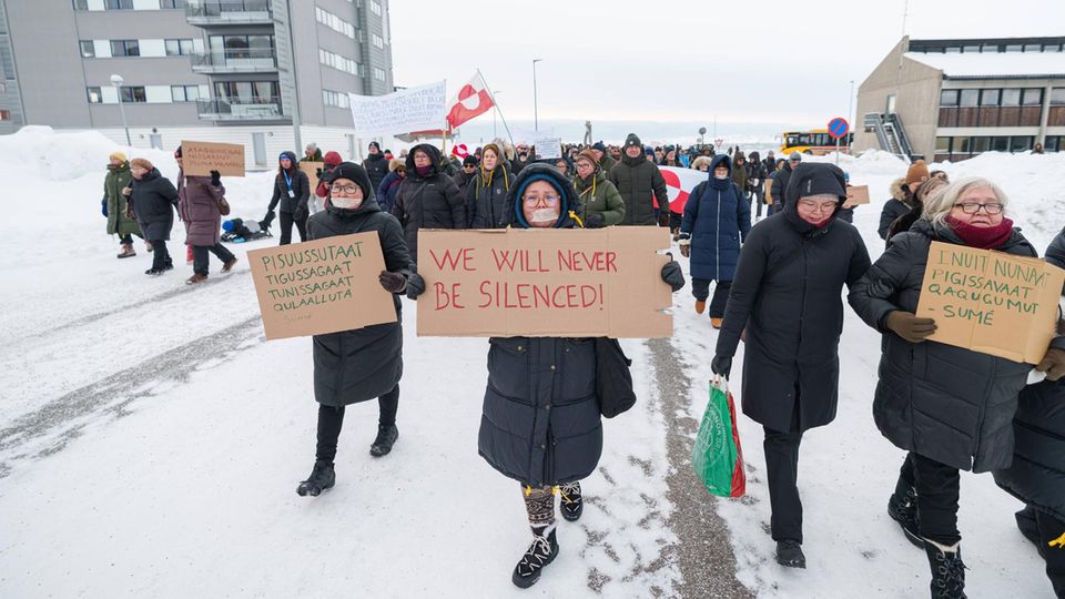 Proteste gegen dänische Diskriminierung in Nuuk