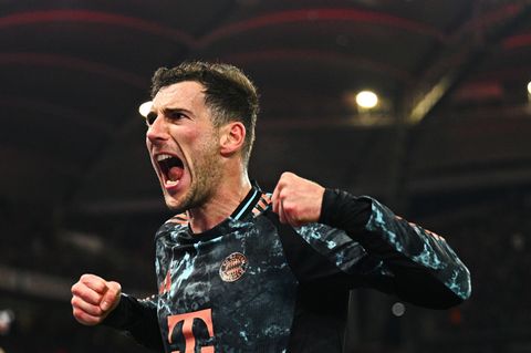 Leon Goretzka vom FC Bayern jubelt