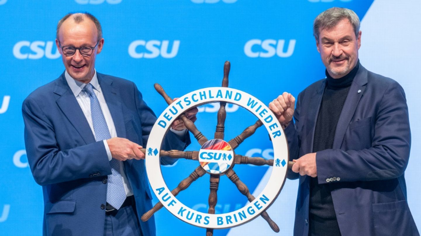Friedrich Merz (l.) und Markus Söder