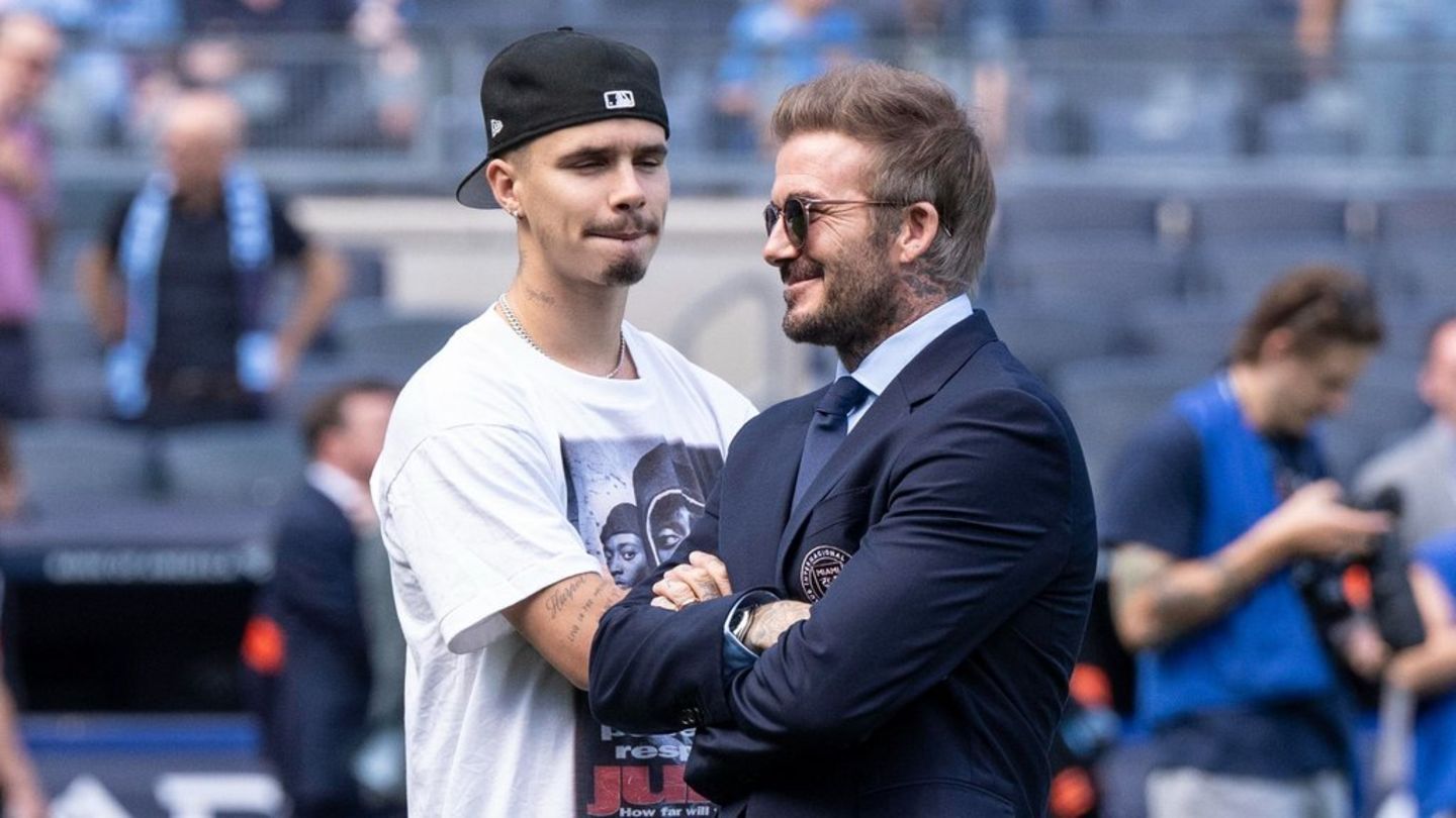 Romeo Beckham: David Beckham witzelt über seinen Sohn