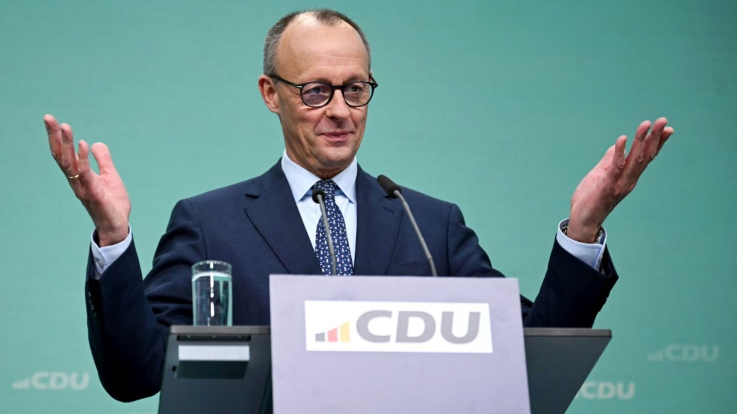Merz nach seinem Wahlsieg in Berlin
