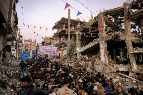 Fastenbrechen in Dschabalia im nördlichen Gazastreifen