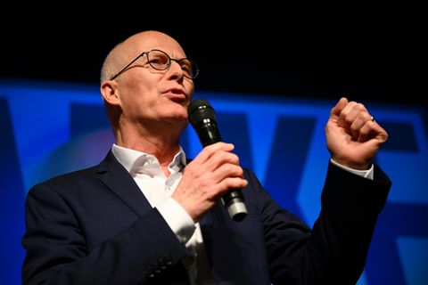 Peter Tschentscher am Wahlabend