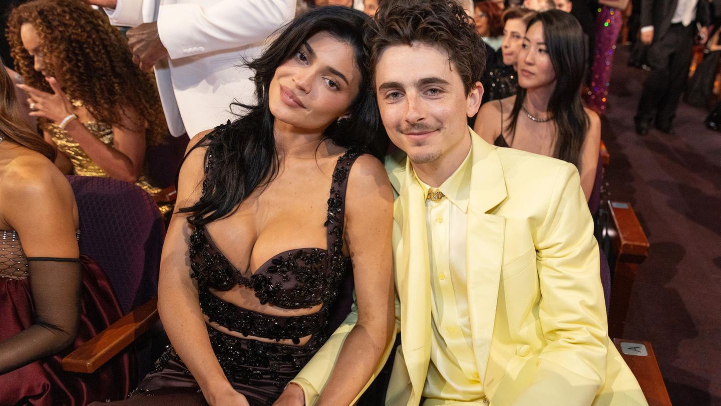 Kylie Jenner und Timothée Chalamet bei den Oscars