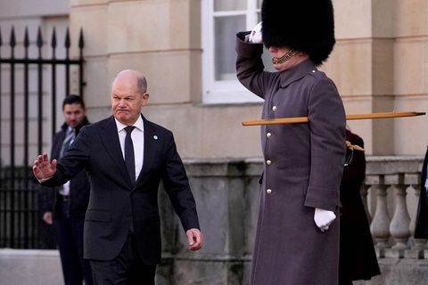 Bundeskanzler Olaf Scholz in London
