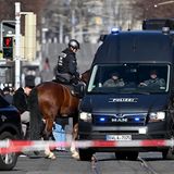 Mannheim: Polizei auf Pferden