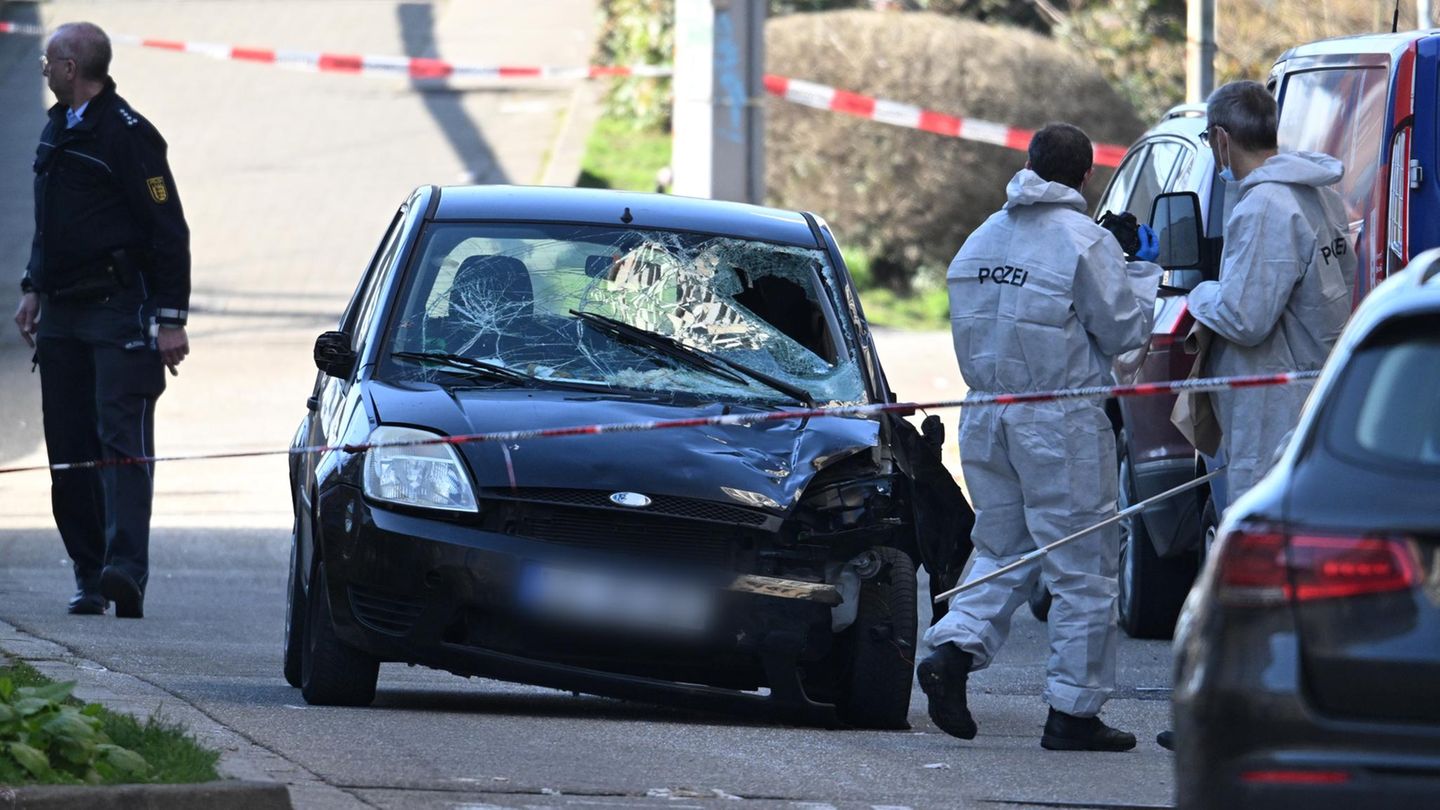 Mannheim: Auto des mutmaßlichen Amokfahrers Mannheim: Auto des mutmaßlichen Amokfahrers