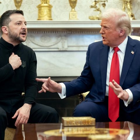 Donald Trump und Wolodymyr Selenskyj streiten im Oval Office