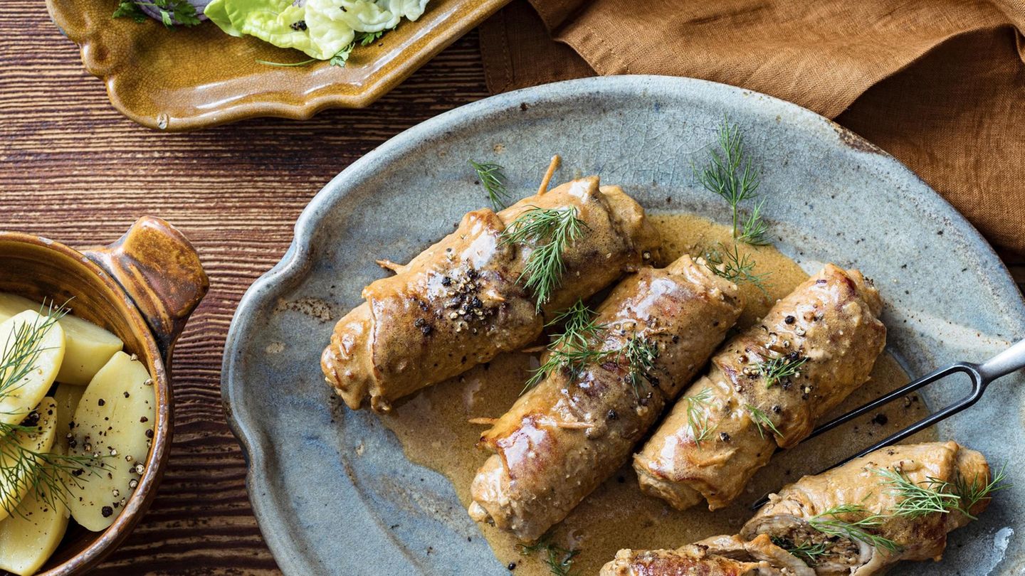 Rezept für Litauische Schweinerouladen