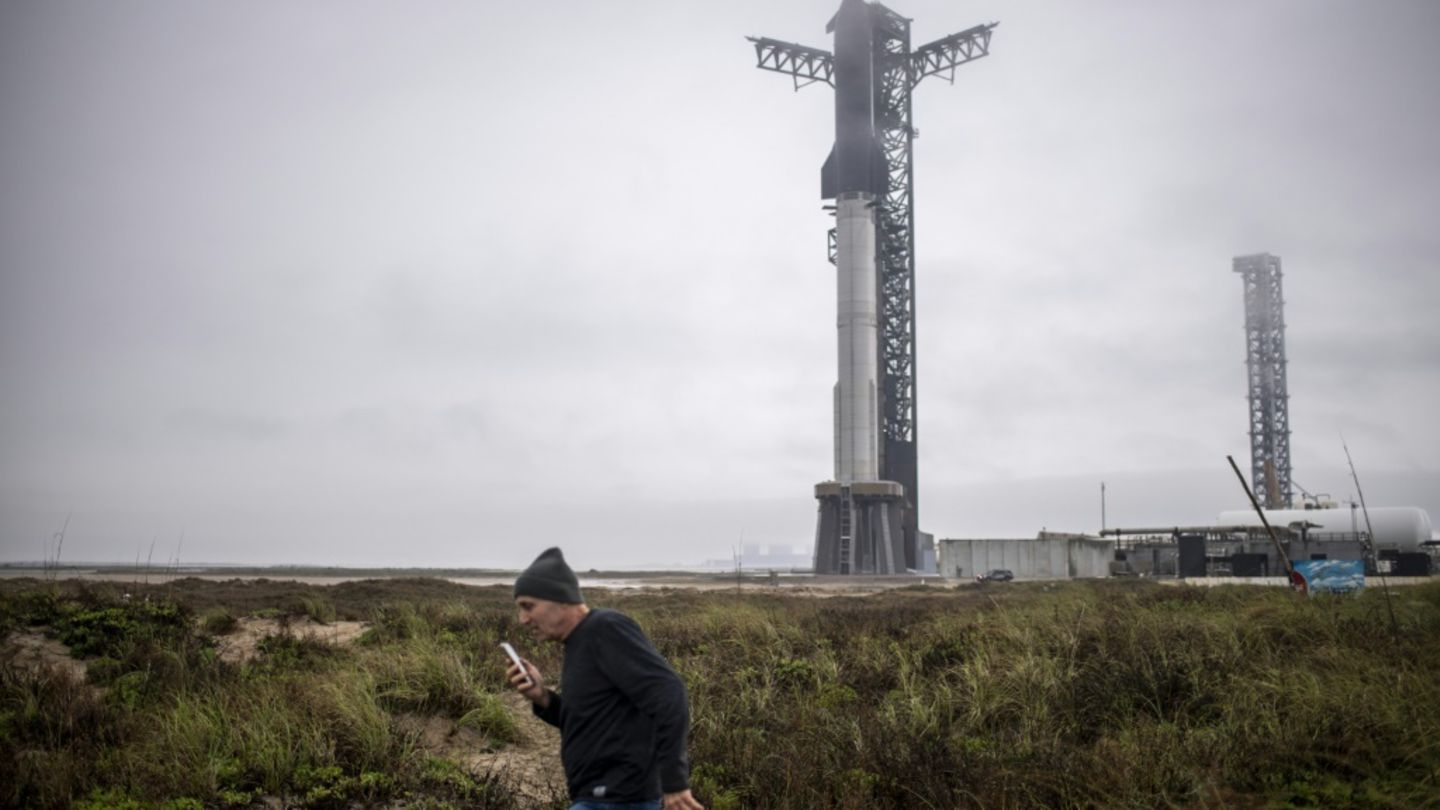 Rakete Starship im Januar 2025