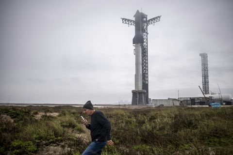Rakete Starship im Januar 2025