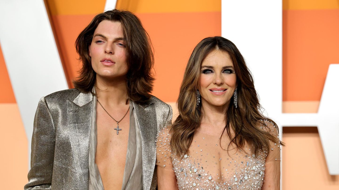 Oscars: Nepobaby Damian Hurley mit seiner Mutter Liz Hurley
