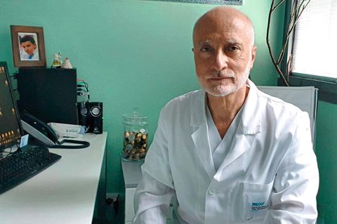 Marco Rizzi in seinem Büro  im Krankenhaus in Bergamo