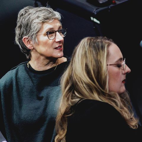 Britta Haßelmann und Katharina Dröge von den Grünen