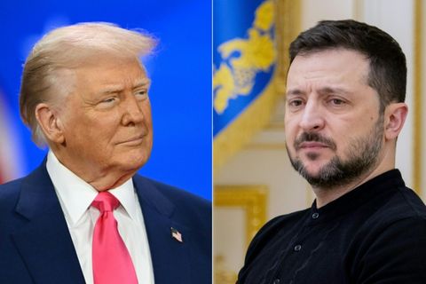 Trump (l.) und Selenskyj
