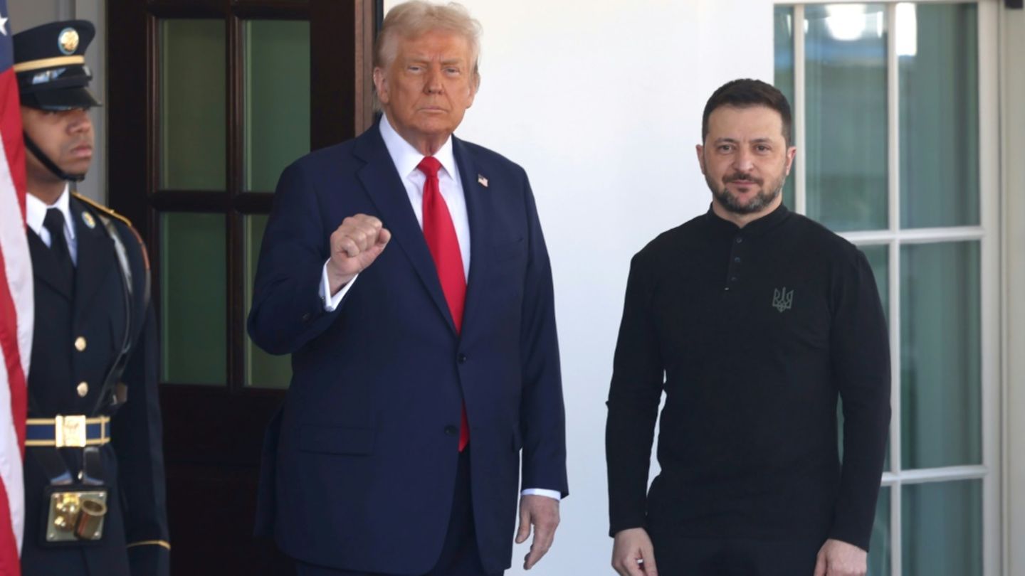 Selenskyj (r) und Trump in Washington