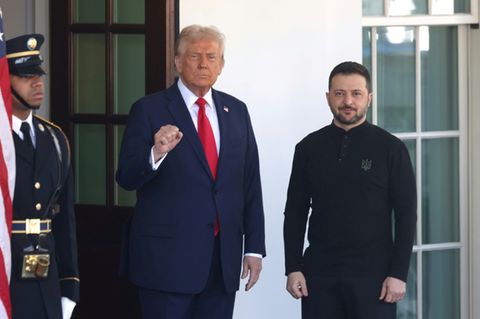 Selenskyj (r) und Trump in Washington